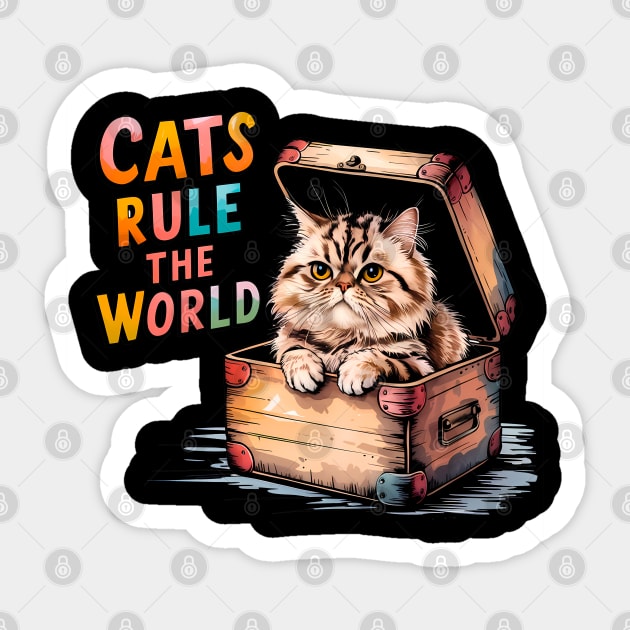 Purrrfect friends cats are family Sticker by Steve